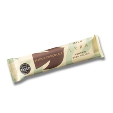 tyčinka seeds&chocolate mliečna s tekvicovou náplňou tyčinka seeds&chocolate mliečna s tekvicovou náplňou