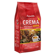 Popradská káva zrnková Crema espresso Kenya Limited 400 g Popradská káva zrnková Crema espresso Kenya Limited 400 g